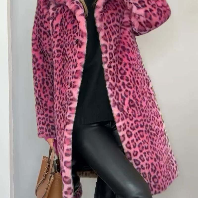 Lysa | Elegantný Leopardí Kabát
