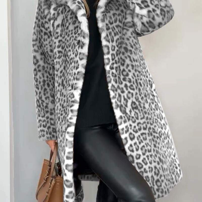 Lysa | Elegantný Leopardí Kabát