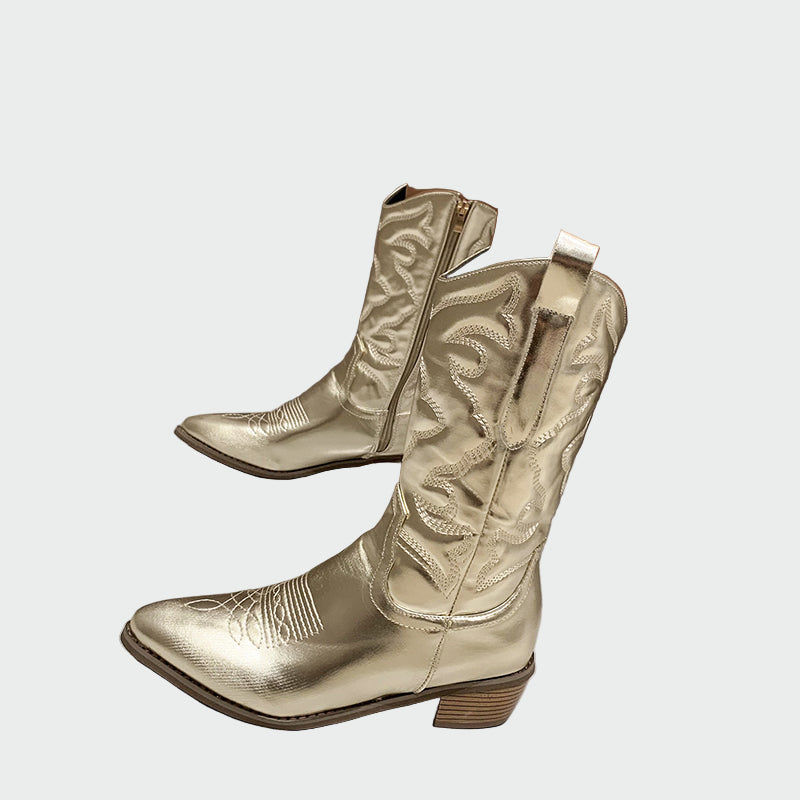 Kvetina – elegantné a pohodlné kovové cowboy topánky na každodenné nosenie