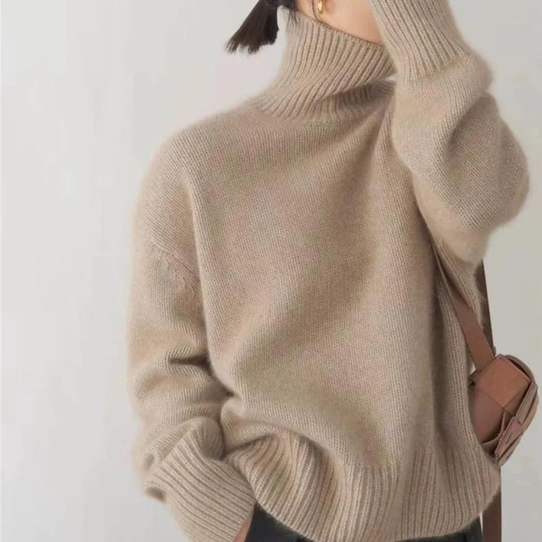 Collaria | – Elegantný sveter s vysokým golierom
