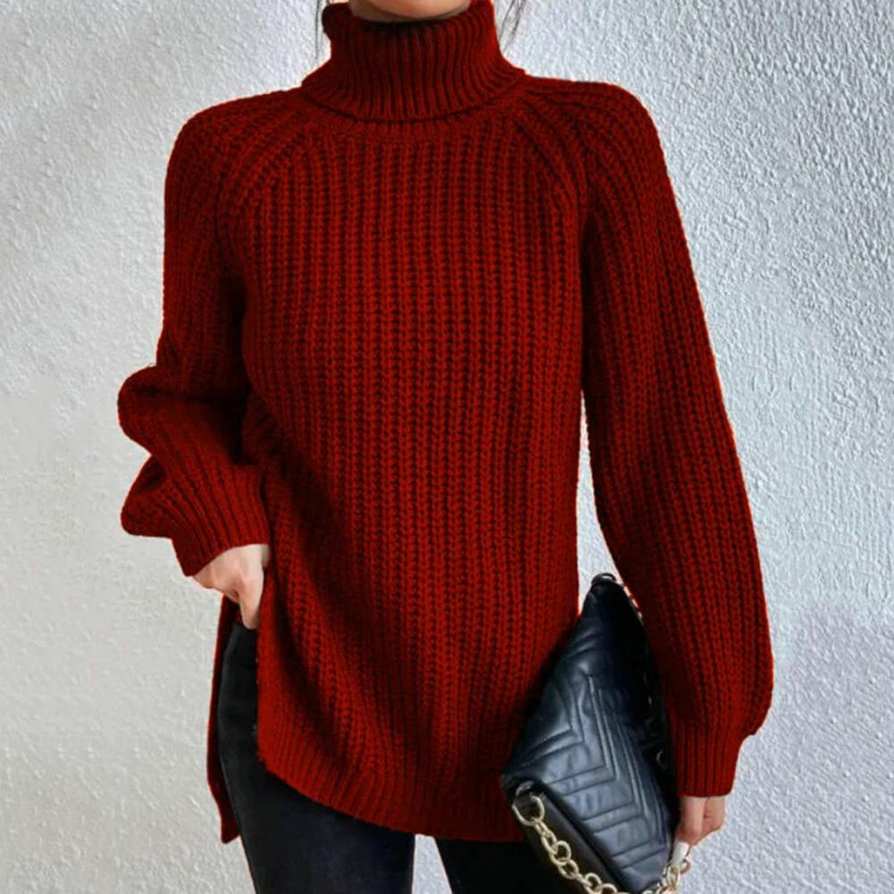 MEGAN | Elegantný sveter s vysokým golierom – Pokojný komfort, dočasná ľahkosť